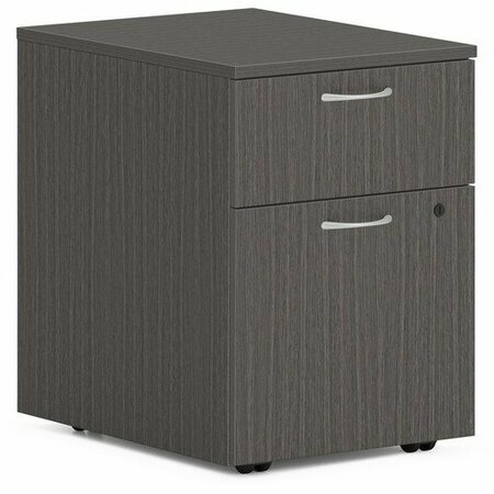 THE HON CO Pedestal, Mobile, B/F, 15inx20inx20in, Slate Teak HONPLPMBFLS1